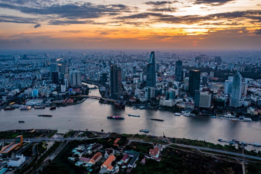 The riverside offers a relaxing atmosphere, perfect for walking